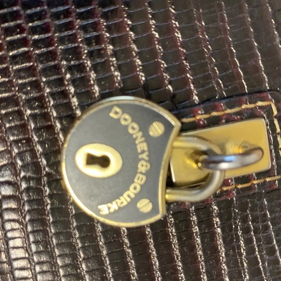 Dooney & Bourke Chocolate Crocodile Wallet - Picture 5 of 5